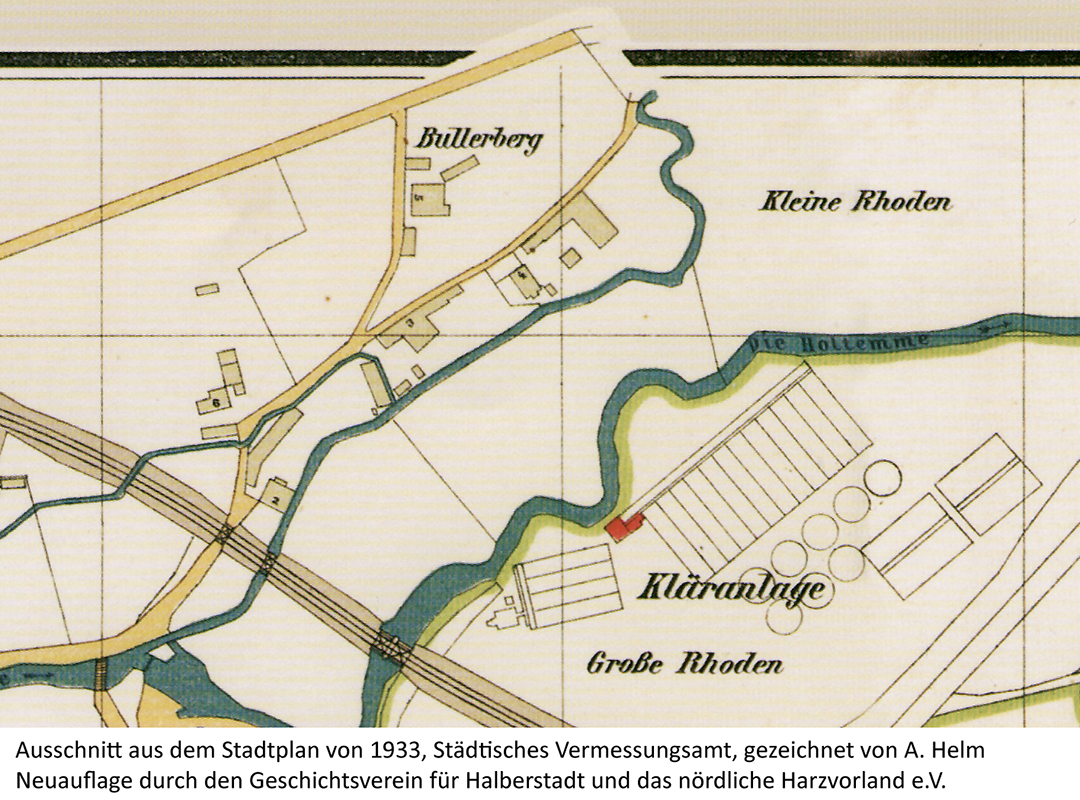 Ausschnitt aus dem Stadtplan von 1933